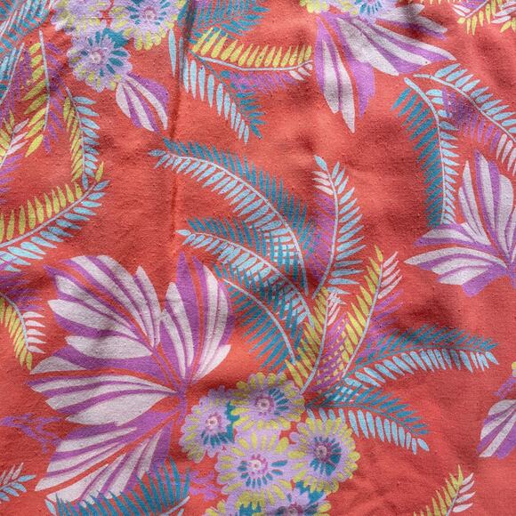 Vintage 70s Tropical Floral Wrap Skirt / Size XS 22"w / Rayon / Retro / Hawaii - Picture 6 of 7
